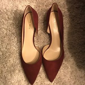 NEW Cranberry Suede Pointy Toe Pumps